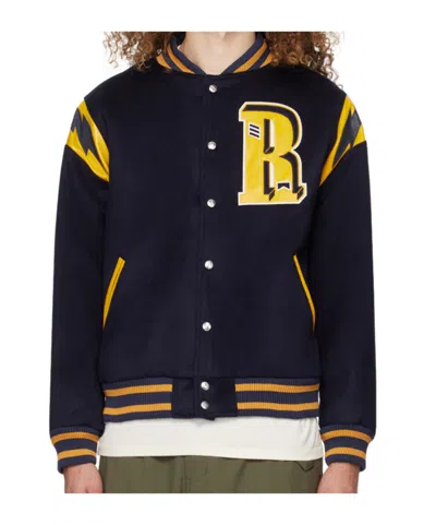 Rhude American Spirit Logo-decorated Casual Jacket In Black