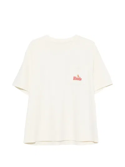 Rhude American Spirit Logo-print Pocket T-shirt In Black