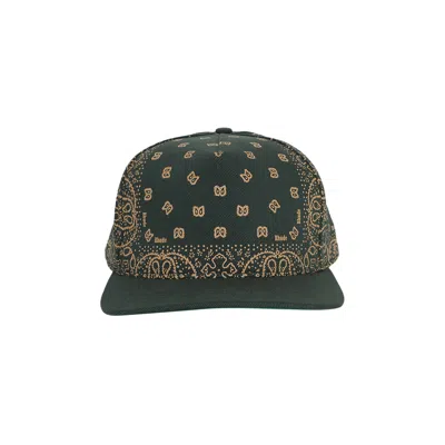 Pre-owned Rhude Bandana Canvas Hat 'green/white' | Men's Size Onesize