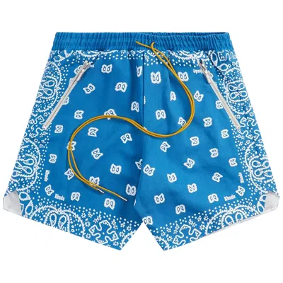 Pre-owned Rhude Bandana Shorts 'marine Blue' | Men's Size Xl
