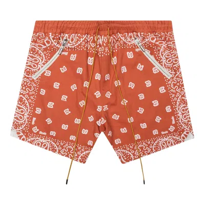Pre-owned Rhude Bandana Shorts 'vintage Orange' | Men's Size M