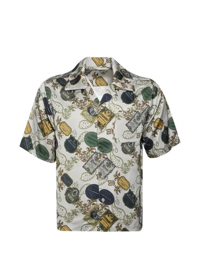 Rhude Bandana-print Short-sleeve Shirt In Neutral