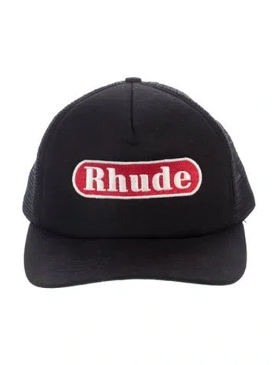 Pre-owned Rhude Baseball Cap In Black