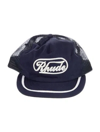 Pre-owned Rhude Baseball Cap In Blue