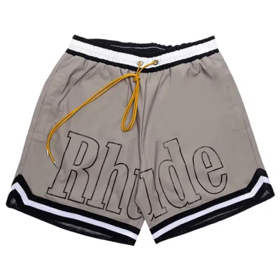 Pre-owned Rhude Basketball Swim Short 'khaki' | Tan | Men's Size Xl In Brown