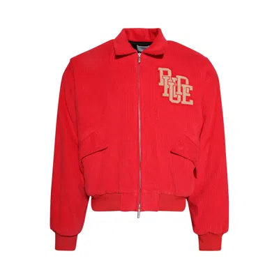 Pre-owned Rhude Bay Of Angels Corduroy Jacket 'red/tan' | Men's Size Xl