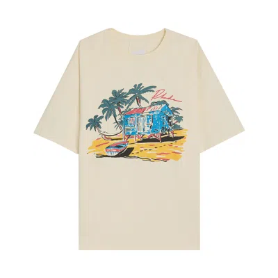 Pre-owned Rhude Beach Side Tee 'vintage White' | Men's Size S