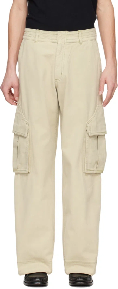 Rhude Beige Faded Cargo Pants