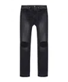 Rhude Distressed Jeans In Black