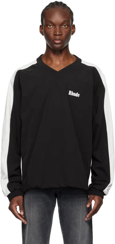 Rhude Man Sweatshirt Black Size Xl Polyester