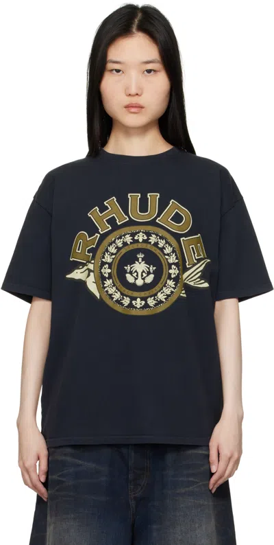 Rhude Black Caviar T-shirt In 2306 Vtg Black