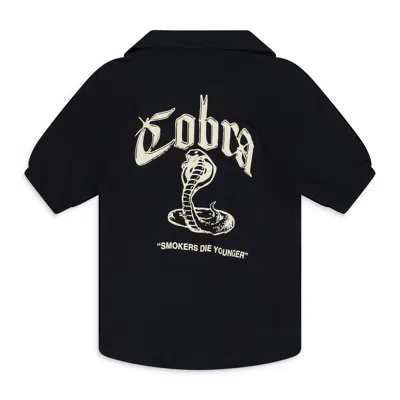 Rhude Black Cobra Button-up Shirt