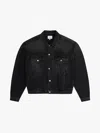 Rhude Buttoned Denim Jacket In Black