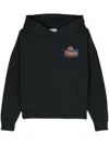 RHUDE BLACK COTTON GRAND CRU HOODIE FOR MEN FROM SS24 COLLECTION