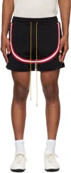 Rhude Black Crest Veille Track Shorts