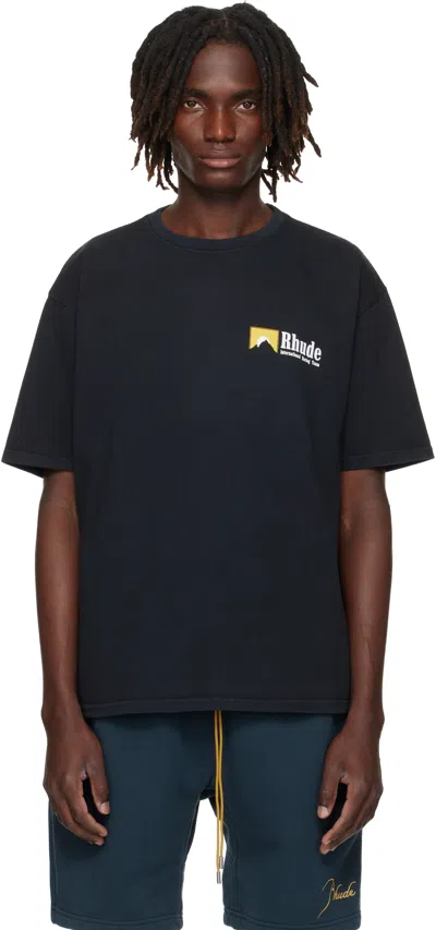 Rhude T-shirt In Black
