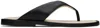 Rhude Black Lounge Thong Flip Flops In Black/cream