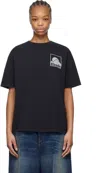 Rhude Black Moonlight Badge T-shirt In 2306 Vtg Black