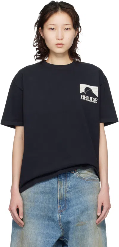 Rhude Black Moonlight Pack T-shirt