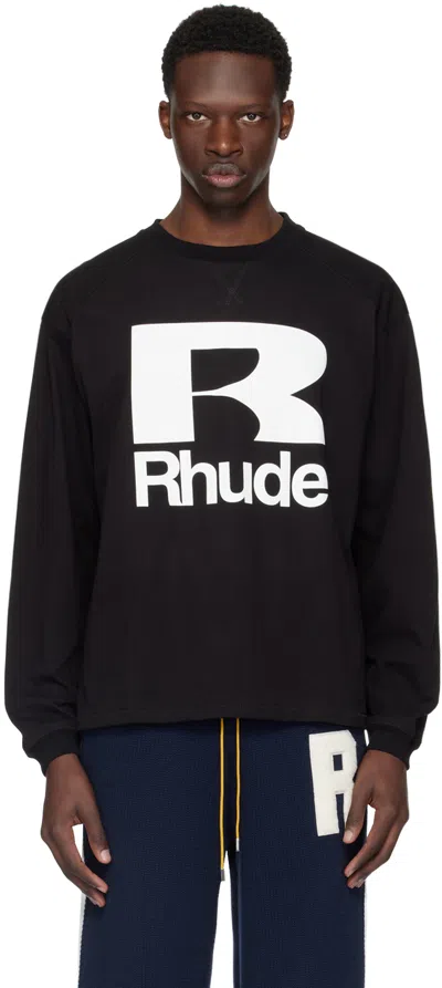 Rhude Black Petrol Long Sleeve T-shirt