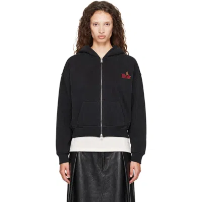 Rhude Black ' American Spirit' Zip-up Hoodie