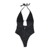 Rhude Black Rimini One-piece Swimsuit In Black
