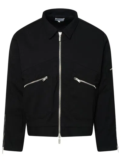Rhude Jacket Zippered Pocket Stand Collar In Black