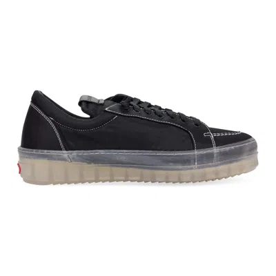 RHUDE BLACK/TRANSLUCENT V1-LO SNEAKERS