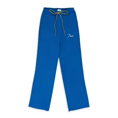 Rhude Blue Script Logo Sweatpant