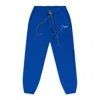 Rhude Blue Script Logo Terry Sweatpants In Blue