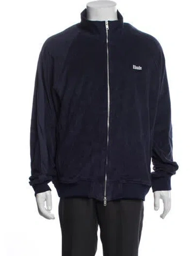 Pre-owned Rhude Bomber Jacket In Blue