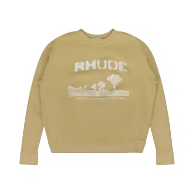 Pre-owned Rhude Box Crewneck Sweater 'yellow' | Men's Size S