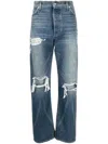 Rhude Boxer Distressed Straight-leg Jeans
