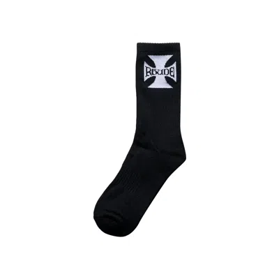 Pre-owned Rhude Boys Logo Sock 'black/white' | Men's Size Onesize