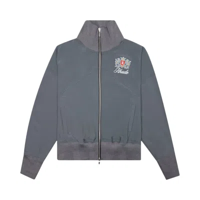 Pre-owned Rhude Brentwood Track Jacket 'teal' In Blue