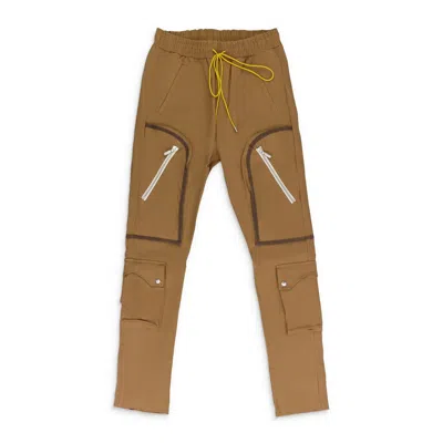 Rhude Brown Canvas Cargo Pants