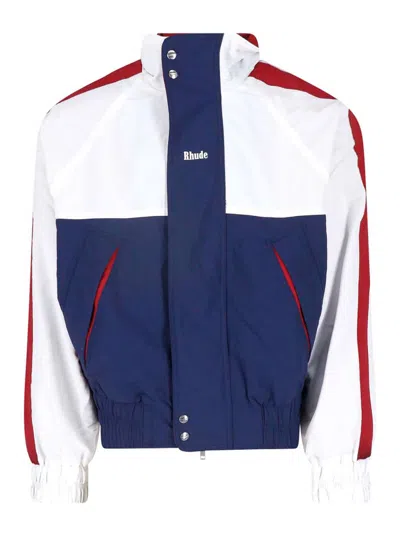 Rhude Color-block Snap Button Closure Casual Jacket In Multi
