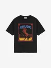 Rhude Cadre Noir Logo-print Cotton-jersey T-shirt