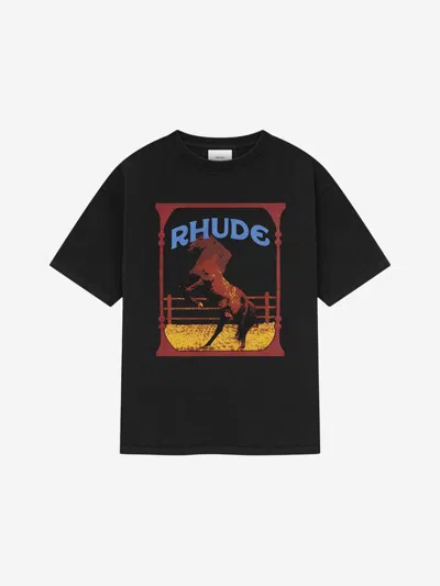 RHUDE RHUDE CADRE COTTON T-SHIRT