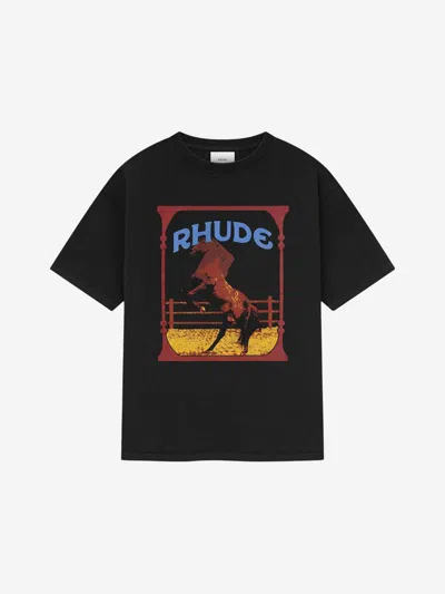 RHUDE RHUDE CADRE COTTON T-SHIRT