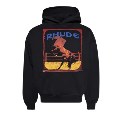 Pre-owned Rhude Cadre Hoodie 'vintage Black' | Men's Size Xl