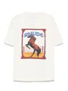 Rhude Graphic Frame Cotton T-shirt With Vintage Wash