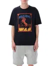 Rhude Cadre Noir Logo-print Cotton-jersey T-shirt In Vintage Black