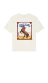 Rhude Graphic Frame Cotton T-shirt With Vintage Wash In White
