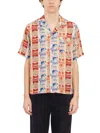 Rhude Camicia Stampata In Seta In Multi