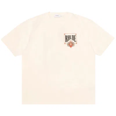 Pre-owned Rhude Card Tee 'vintage White' | Men's Size L