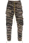 RHUDE RHUDE CARGO PANTS WITH 'TIGER CAMO' MOTIF ALL-OVER MEN