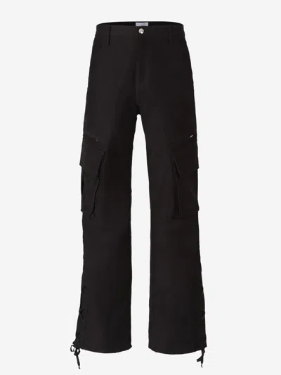 Rhude Black Corda Ski Cargo Pants In Four Pocket Design