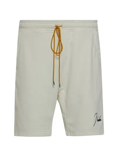 Rhude Century Drawstring-fastening Shorts In Gray