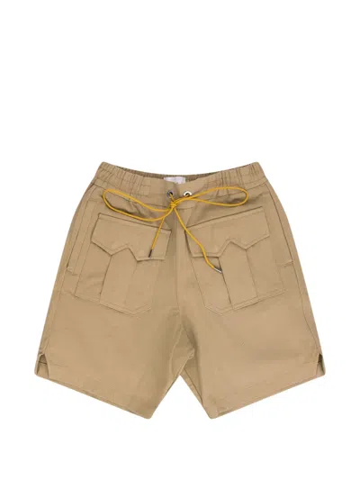 Rhude Cerano Safari Drawstring-detail Shorts In Brown